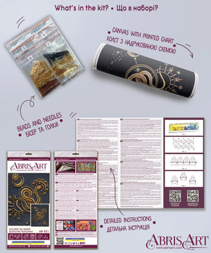 Bead Embroidery Kit Main Bead Embroidery Kit Golden talisman