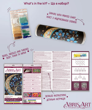 Bead Embroidery Kit Main Bead Embroidery Kit A magical night