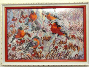 Bead Embroidery Kit Main Bead Embroidery Kit Bullfinches