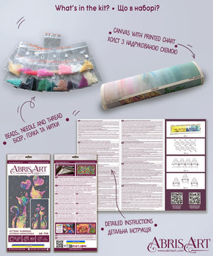 Bead Embroidery Kit Main Bead Embroidery Kit Kittens' purrings
