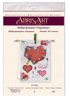 Pennant Bead Embroidery Kit Pennant-kit Bead Embroidery Garland