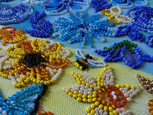 Bead Embroidery Kit Main Bead Embroidery Kit Blooming earth