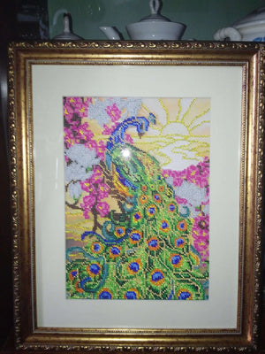 Bead Embroidery Kit Main Bead Embroidery Kit Peacock