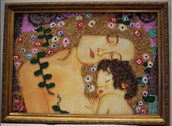 Bead Embroidery Kit Main Bead Embroidery Kit Mother and Child