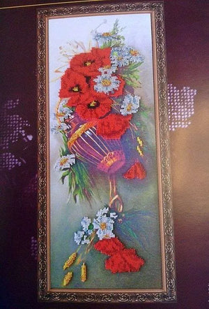 Bead Embroidery Kit Main Bead Embroidery kit Wild flowers