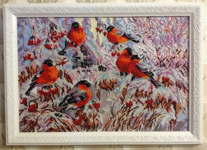 Bead Embroidery Kit Main Bead Embroidery Kit Bullfinches