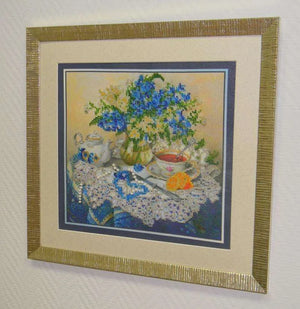 Bead Embroidery Kit Main Bead Embroidery Kit Forget-me-nots