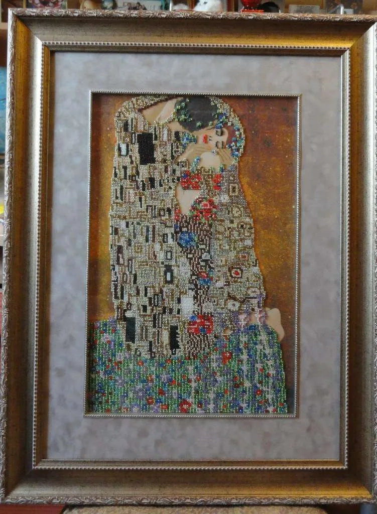 Bead Embroidery Kit Main Bead Embroidery Kit The kiss