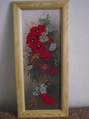 Bead Embroidery Kit Main Bead Embroidery kit Wild flowers
