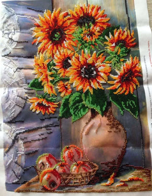 Bead Embroidery Kit Main Bead Embroidery Kit Summer bouquet