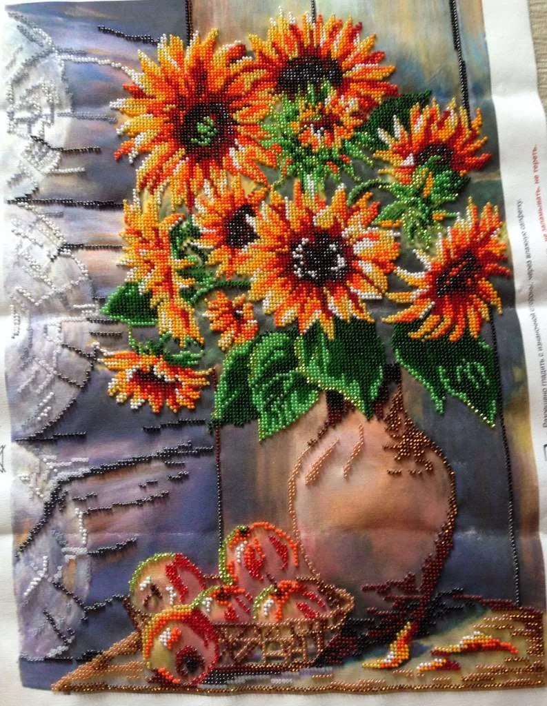 Bead Embroidery Kit Main Bead Embroidery Kit Summer bouquet