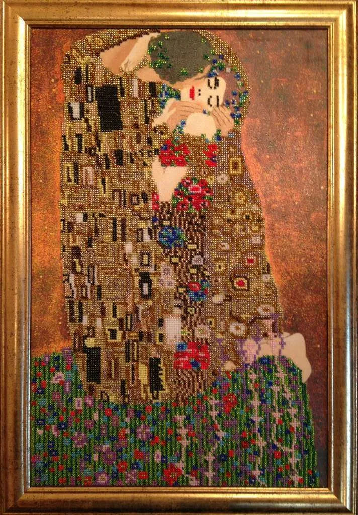 Bead Embroidery Kit Main Bead Embroidery Kit The kiss
