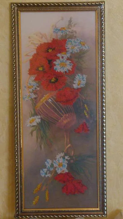 Bead Embroidery Kit Main Bead Embroidery kit Wild flowers