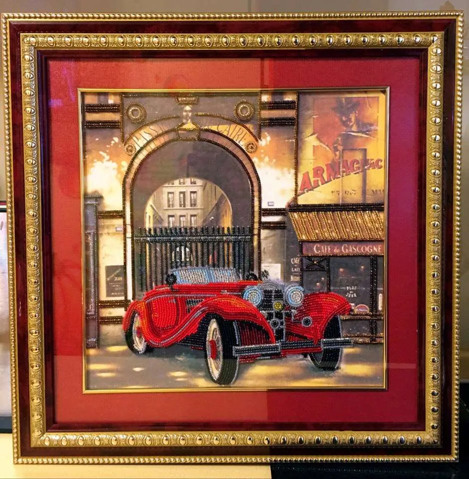Bead Embroidery Kit Auto Retro – 1