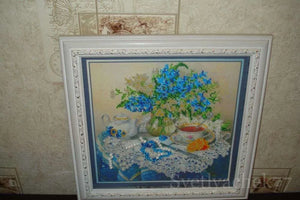 Bead Embroidery Kit Main Bead Embroidery Kit Forget-me-nots
