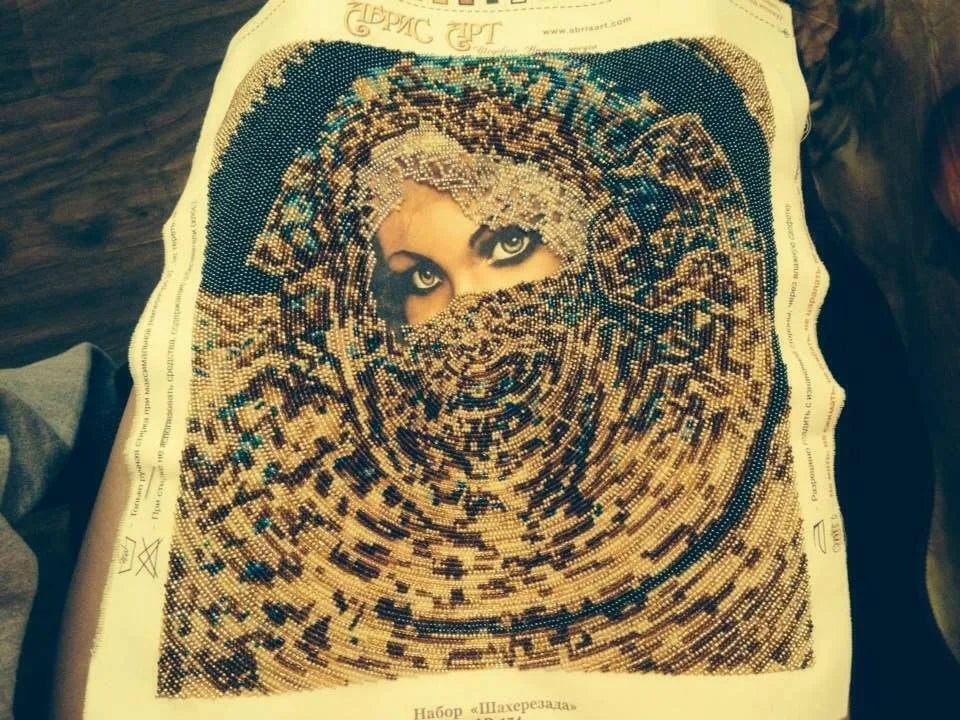 Bead Embroidery Kit Main Bead Embroidery Kit Scheherazade