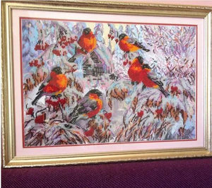 Bead Embroidery Kit Main Bead Embroidery Kit Bullfinches