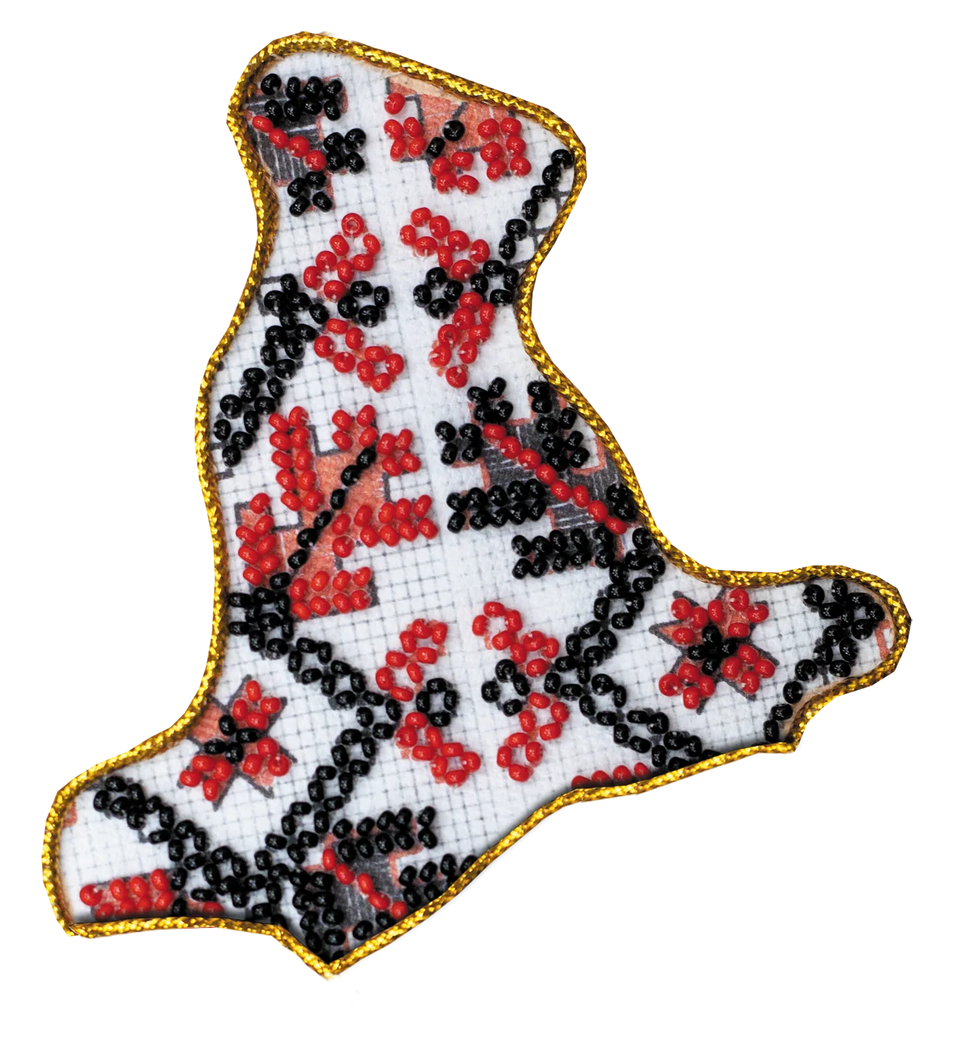 Magnets Bead Embroidery Kit Kits for embroidery with beads magnets "Map of Ukraine" Kiev region