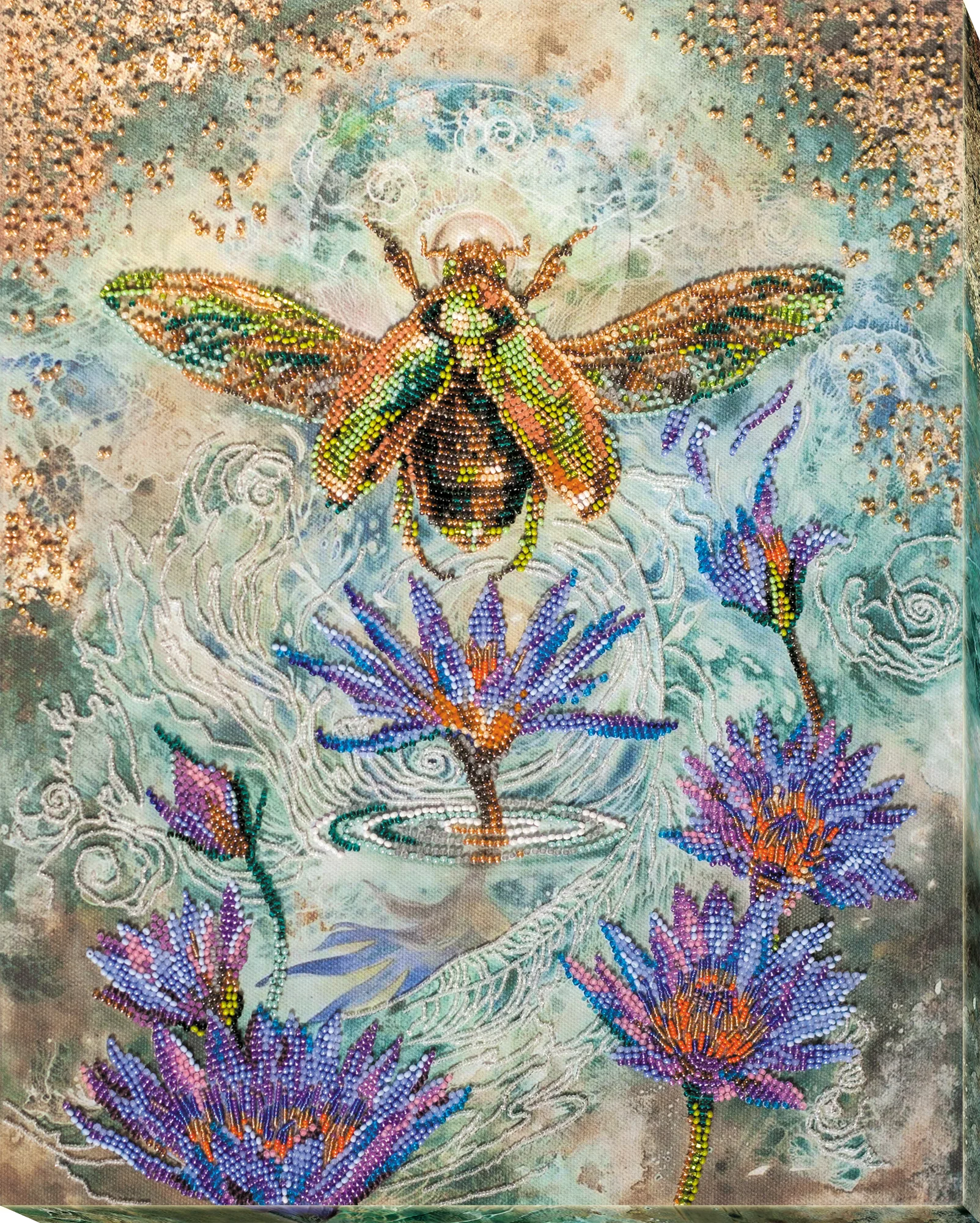Bead Embroidery Kit Main Bead Embroidery Kit Golden beetle