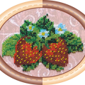 Bead Embroidery Kit Mini Bead embroidery kit Strawberry