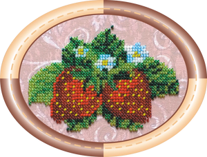 Bead Embroidery Kit Mini Bead embroidery kit Strawberry