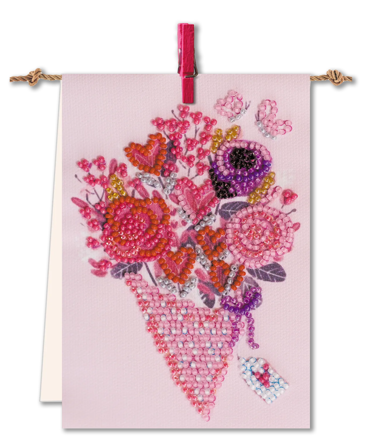 Pennant Bead Embroidery Kit Pennant-kit Bead Embroidery Nice small bunch