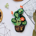 Brooch Embroidery Kit Decoration Cactus
