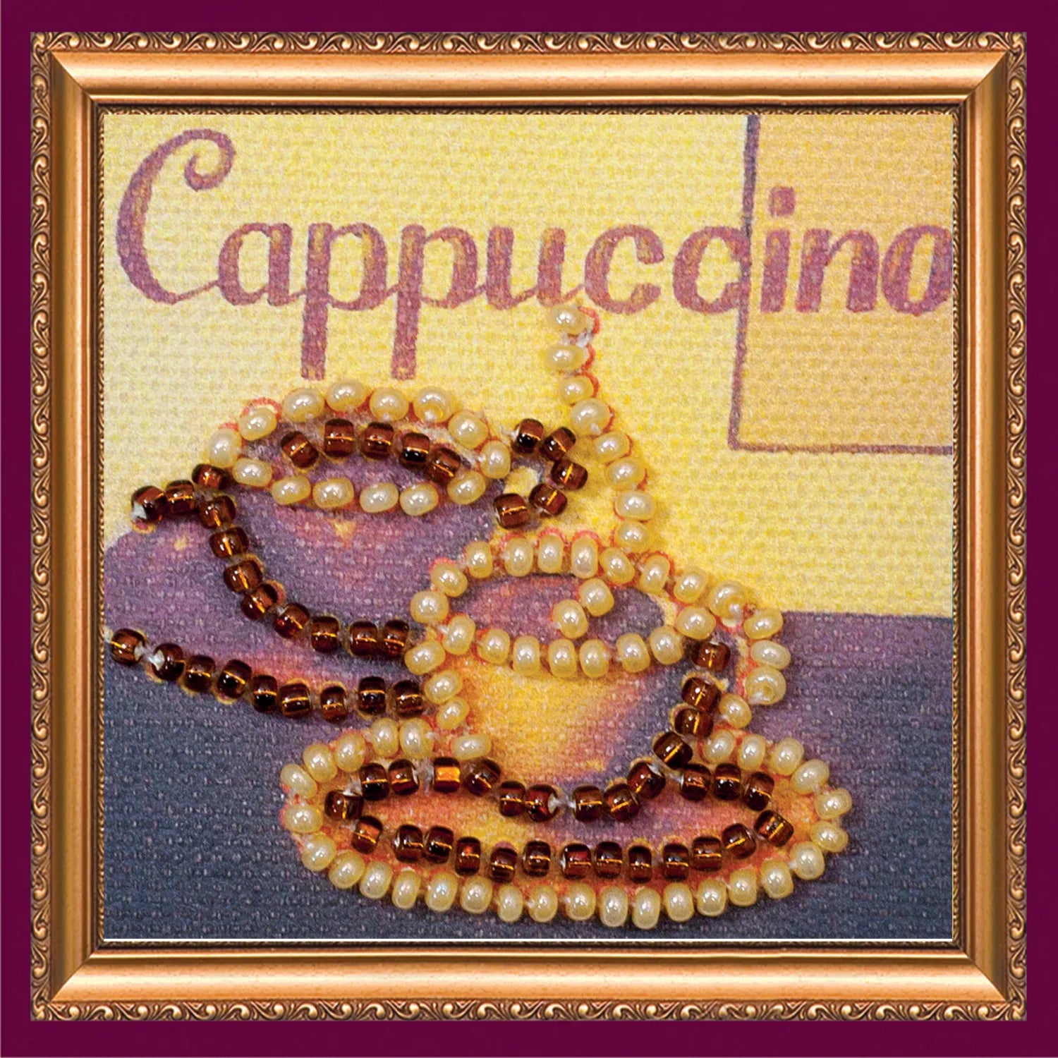 Magnets Bead Embroidery Kit Mini Magnets Bead embroidery kit Cappuccino