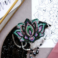 Brooch Embroidery Kit Decoration Lotus