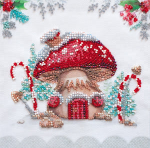 Bead Embroidery Kit Mini Bead embroidery kit Winter magic