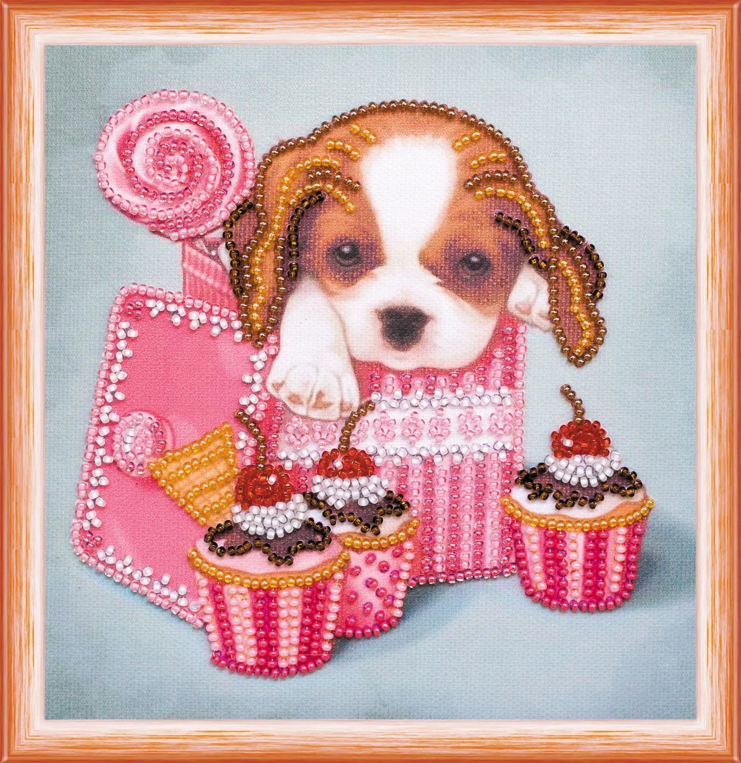 Bead Embroidery Kit Mini Bead embroidery kit Sweet joy