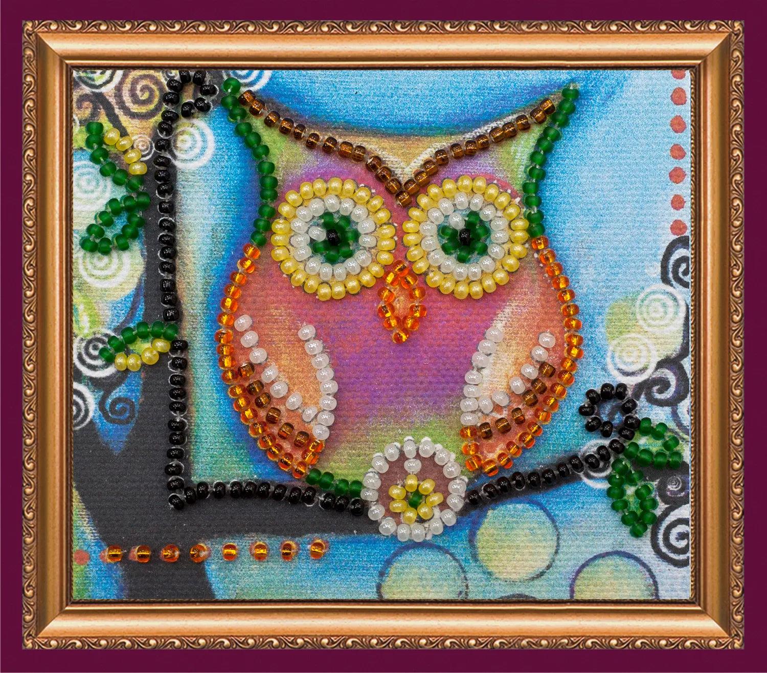 Magnets Bead Embroidery Kit Magnets Bead embroidery kit Owl – 1