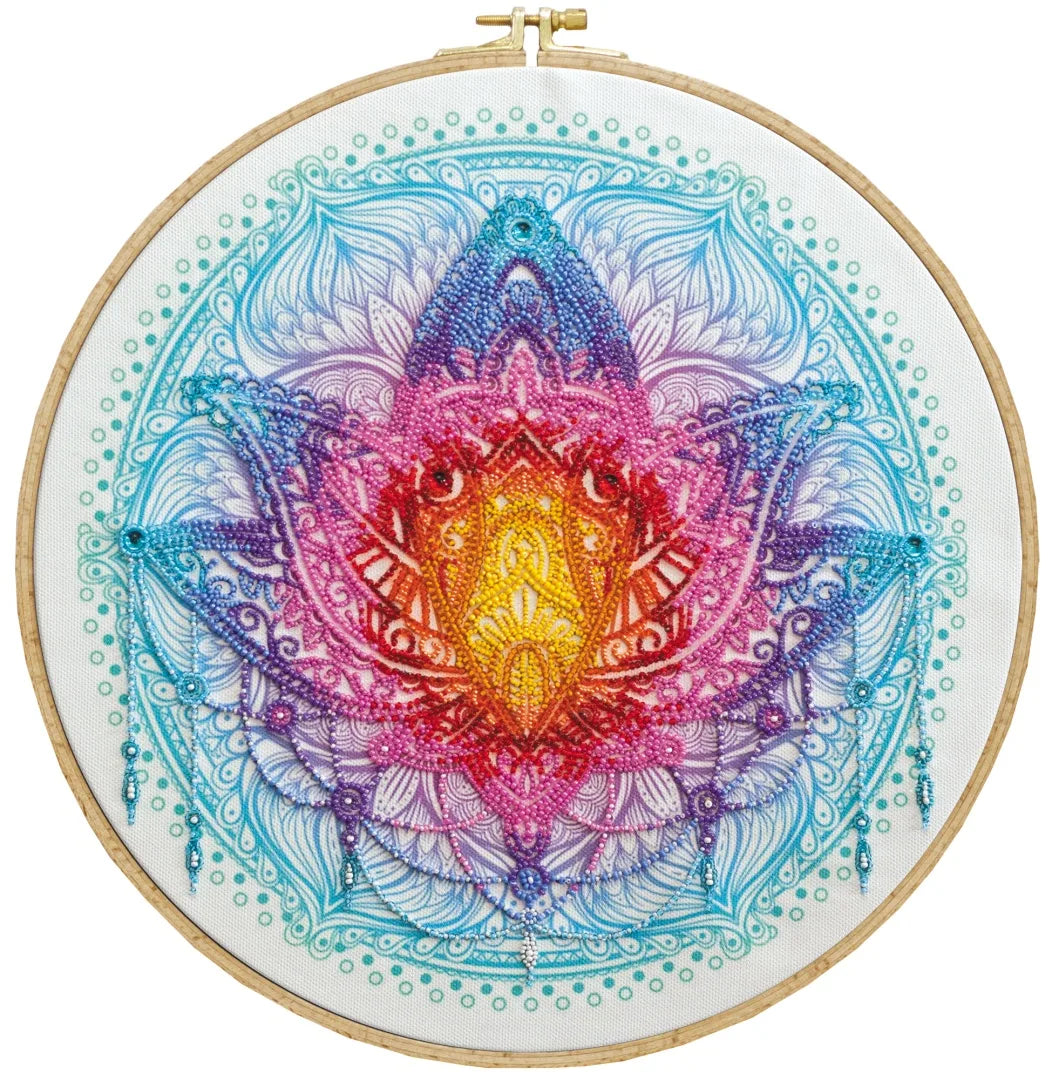 Bead Embroidery Kit Main Bead Embroidery Kit Flower of the East