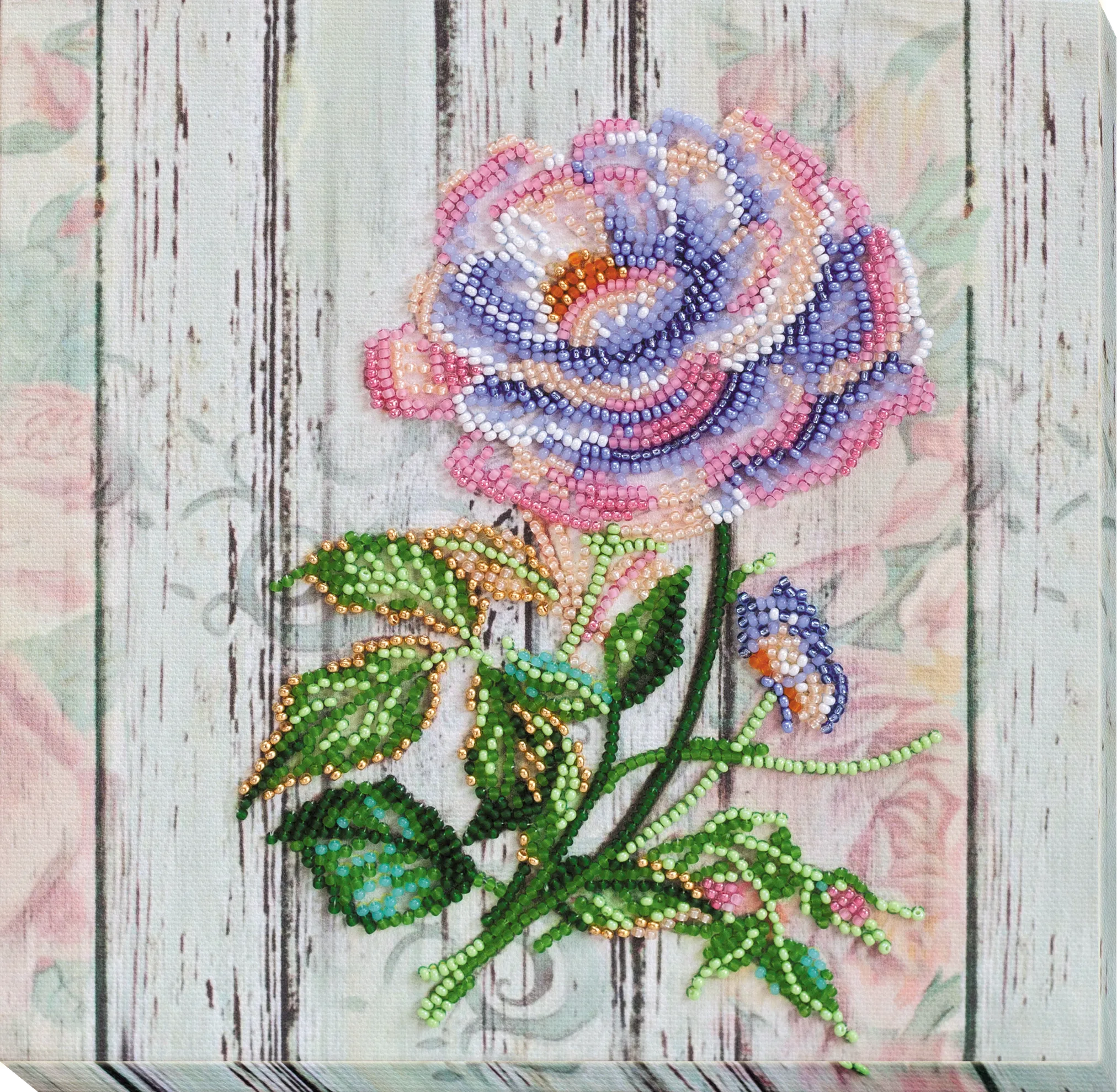 Bead Embroidery Kit Mid-sized bead embroidery kit Сhina rose