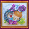 Magnets Bead Embroidery Kit Mini Magnets Bead embroidery kit Hedgehog with mushroom