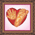 Bead Embroidery Kit Main Bead Embroidery Kit Baby imprints (girl)
