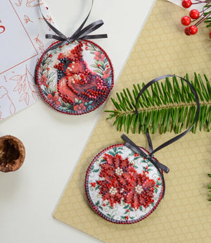 Christmas and New Year Decor Kit Decoration Red cardinal