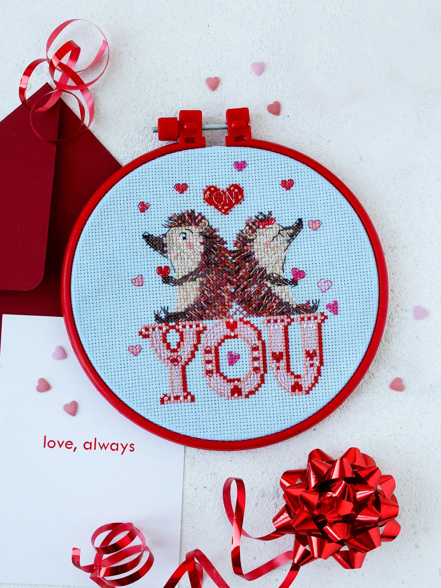 Cross Stitch Kit Cross-stitch kits Loving hedgehogs