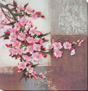 Bead Embroidery Kit Mid-sized bead embroidery kit Stick of sakura