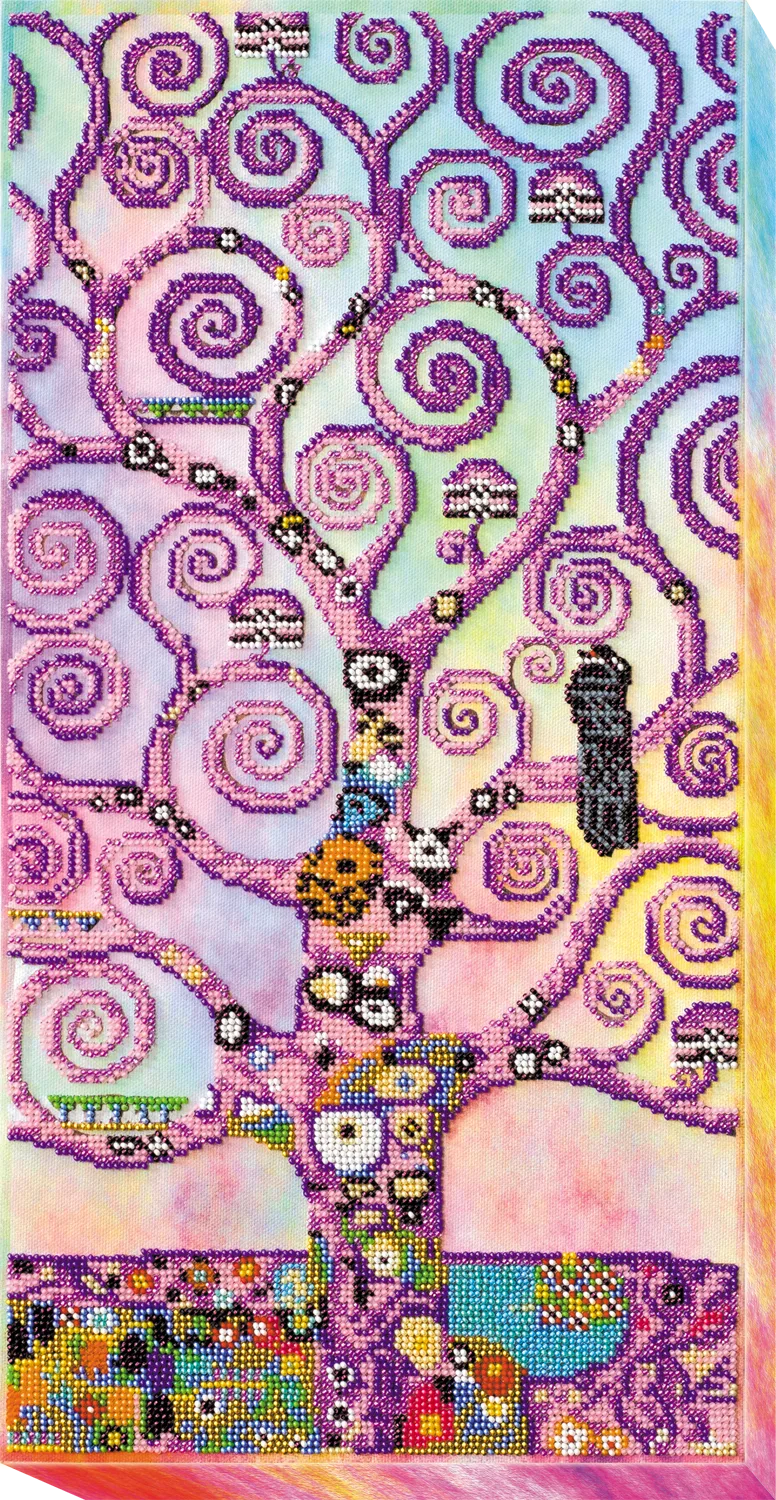 Bead Embroidery Kit Main Bead Embroidery Kit Spring tree of life