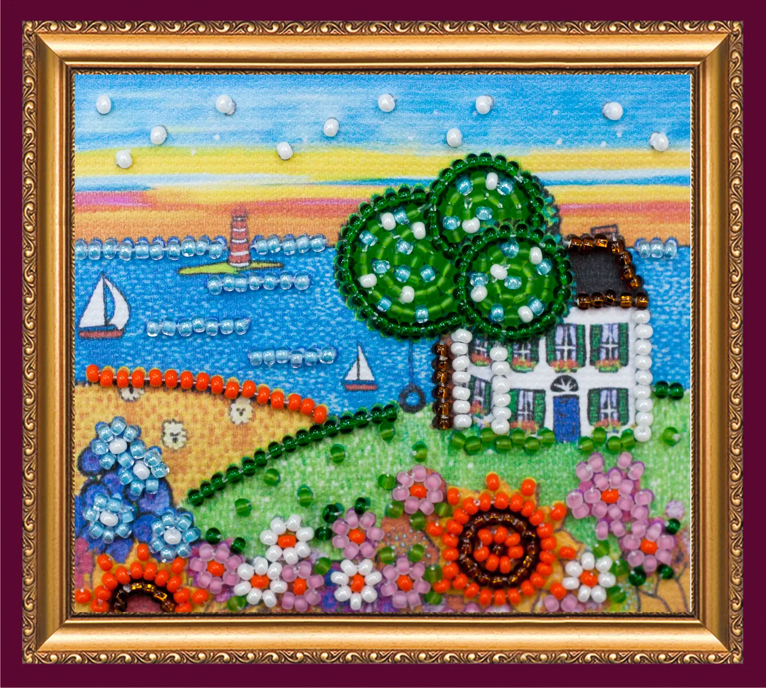 Magnets Bead Embroidery Kit Magnets Bead embroidery kit Hello, sea