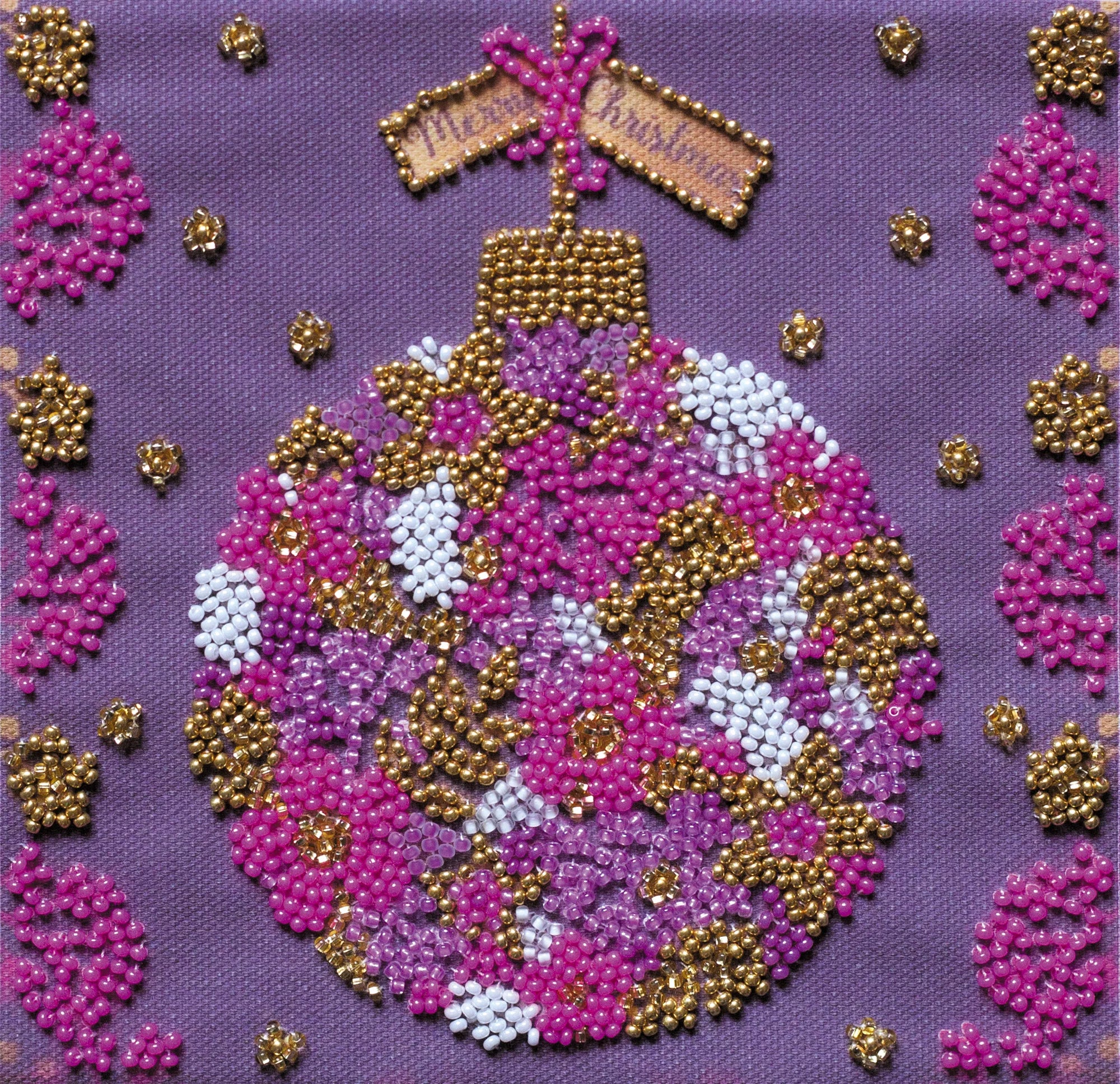 Bead Embroidery Kit Mini Bead embroidery kit Flower ball