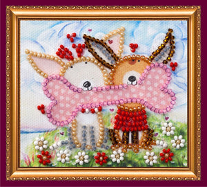 Magnets Bead Embroidery Kit Magnets Bead embroidery kit Doggie with goodies