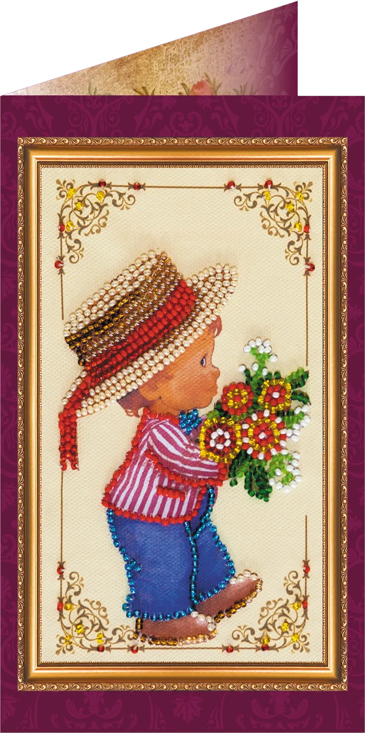 Postcards Bead Embroidery Kit Congratulations – 7