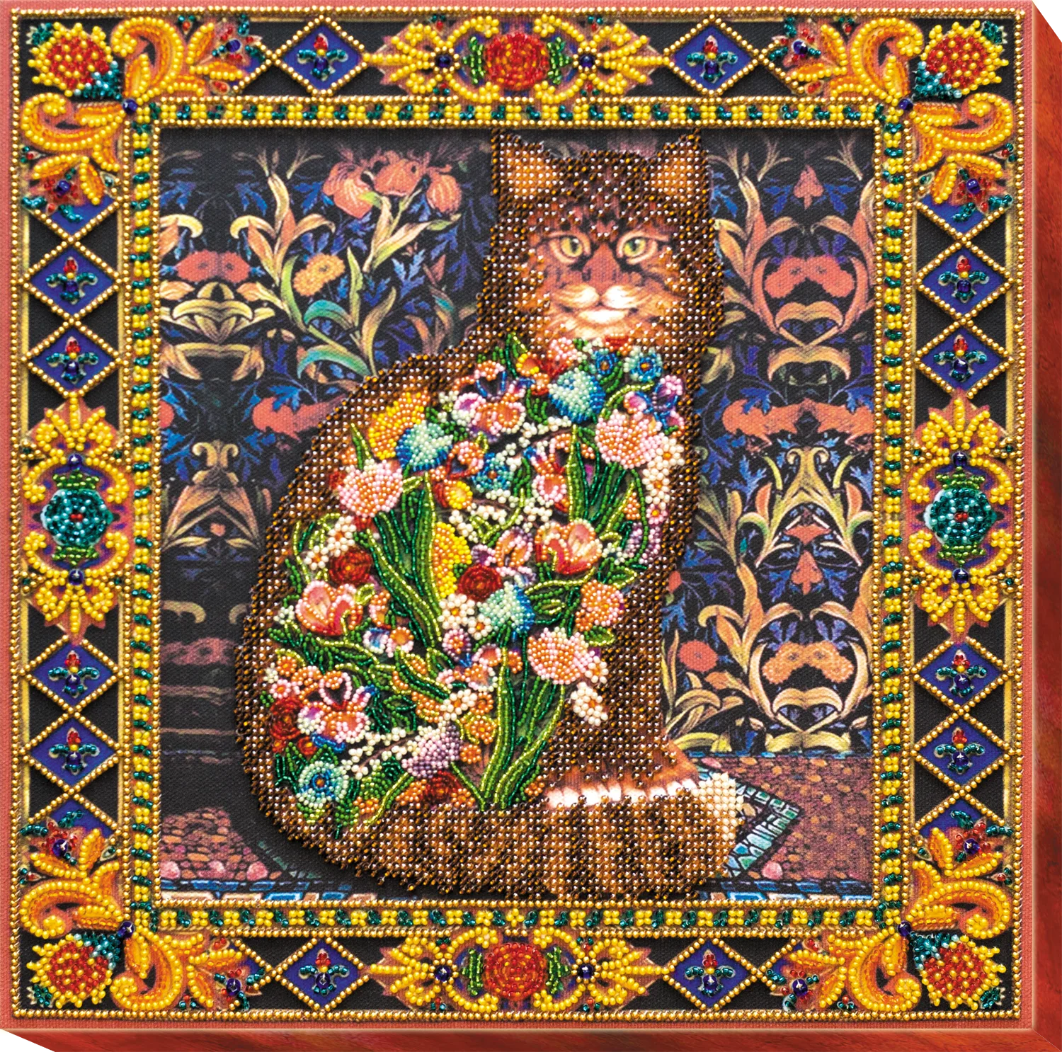 Bead Embroidery Kit Main Bead Embroidery Kit Fairy-tale about a cat
