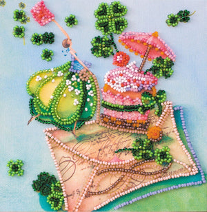 Bead Embroidery Kit Mini Bead embroidery kit Letter of happiness