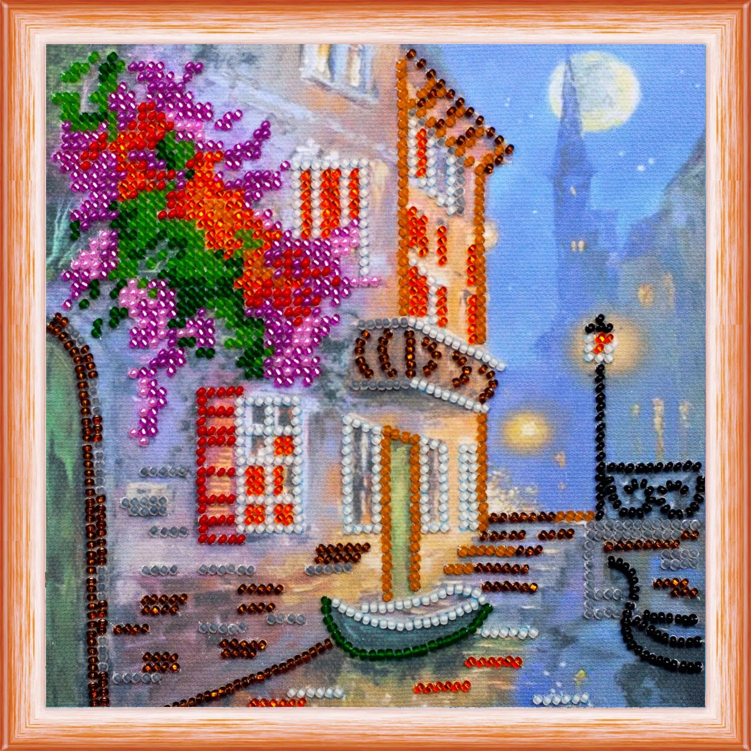 Bead Embroidery Kit Mini Bead embroidery kit Venice landscape