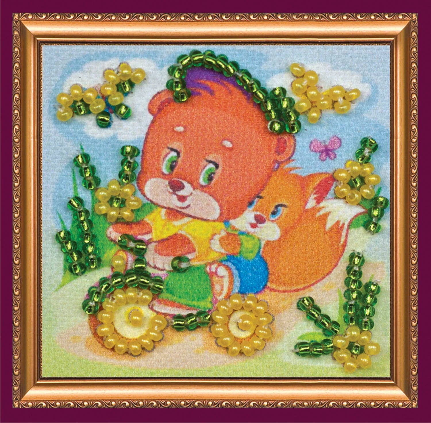 Magnets Bead Embroidery Kit Mini Magnets Bead embroidery kit Happy walking