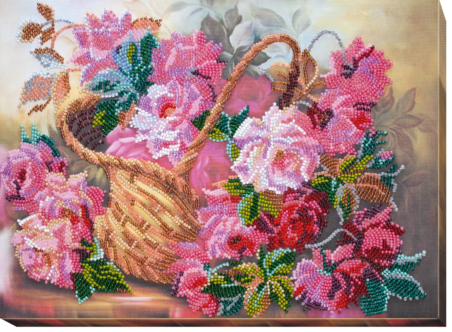 Bead Embroidery Kit Main Bead Embroidery Kit Pink tenderness