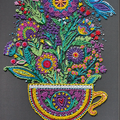 Bead Embroidery Kit Main Bead Embroidery Kit Cup of happiness